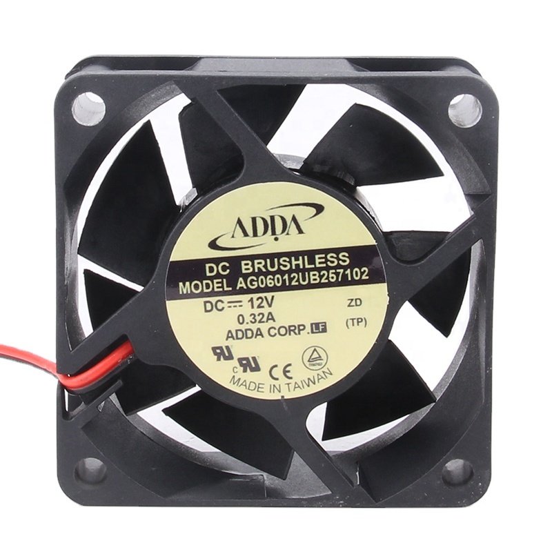Original ADDA 24V 48V DC12V 0.32A EC AC 60x60x25mm 6CM 6025 Double Ball Bearing Heat Dissipation AG06012UB257102 Cooling Fan